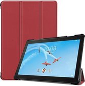 Lenovo Tab P10 hoes - Tri-fold Book Case - Donker Rood