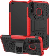 Samsung Galaxy A40 hoes - Schokbestendige Back Cover - Rood