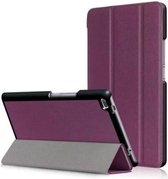 Tablet hoes geschikt voor Tablet hoes geschikt voor Lenovo Tab 4 8.0 - Tri-Fold Book Case - Paars