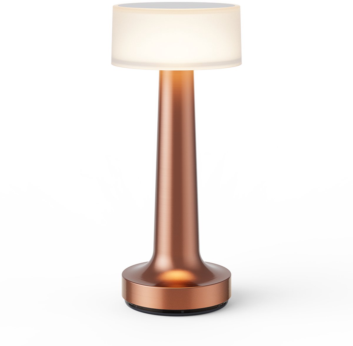 Touch LED Lampe de Table Rechargeable - 3W Dimmable Titane USB Lampe de Chevet  Lampe de Bureau Sans Fil avec Batterie et Abat-Jour pour Chambre à Coucher  de Salon 