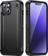 Smartphonica Schokbestendig hoesje voor iPhone 13 shock proof case - Zwart / TPU / Back Cover geschikt voor Apple iPhone 13