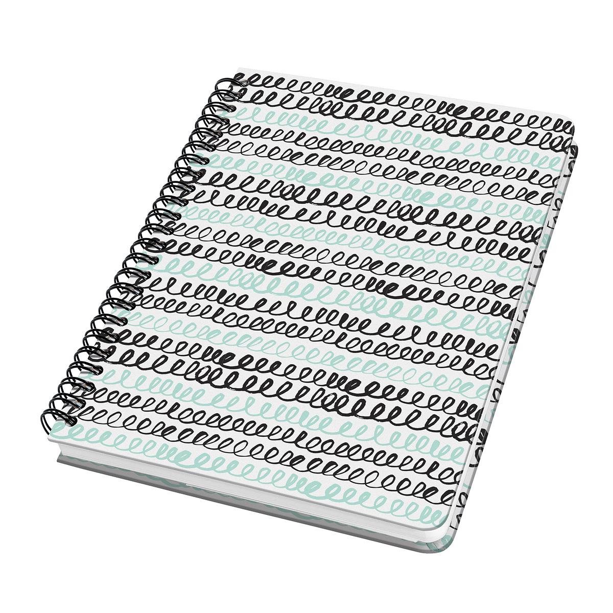 Sigel - spiraal notitieboek - Jolie - A5 - hardcover - 120 pagina's - 100 grams papier - dots - Curly mint - SI-JN622