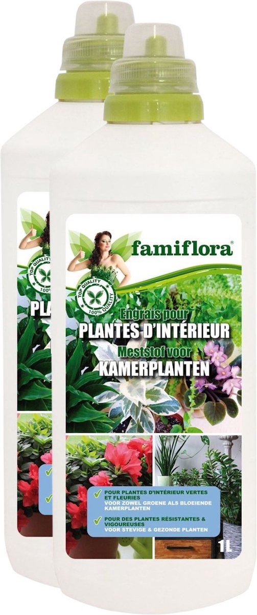 Famiflora Meststof voor kamerplanten 2L (2 x 1L)
