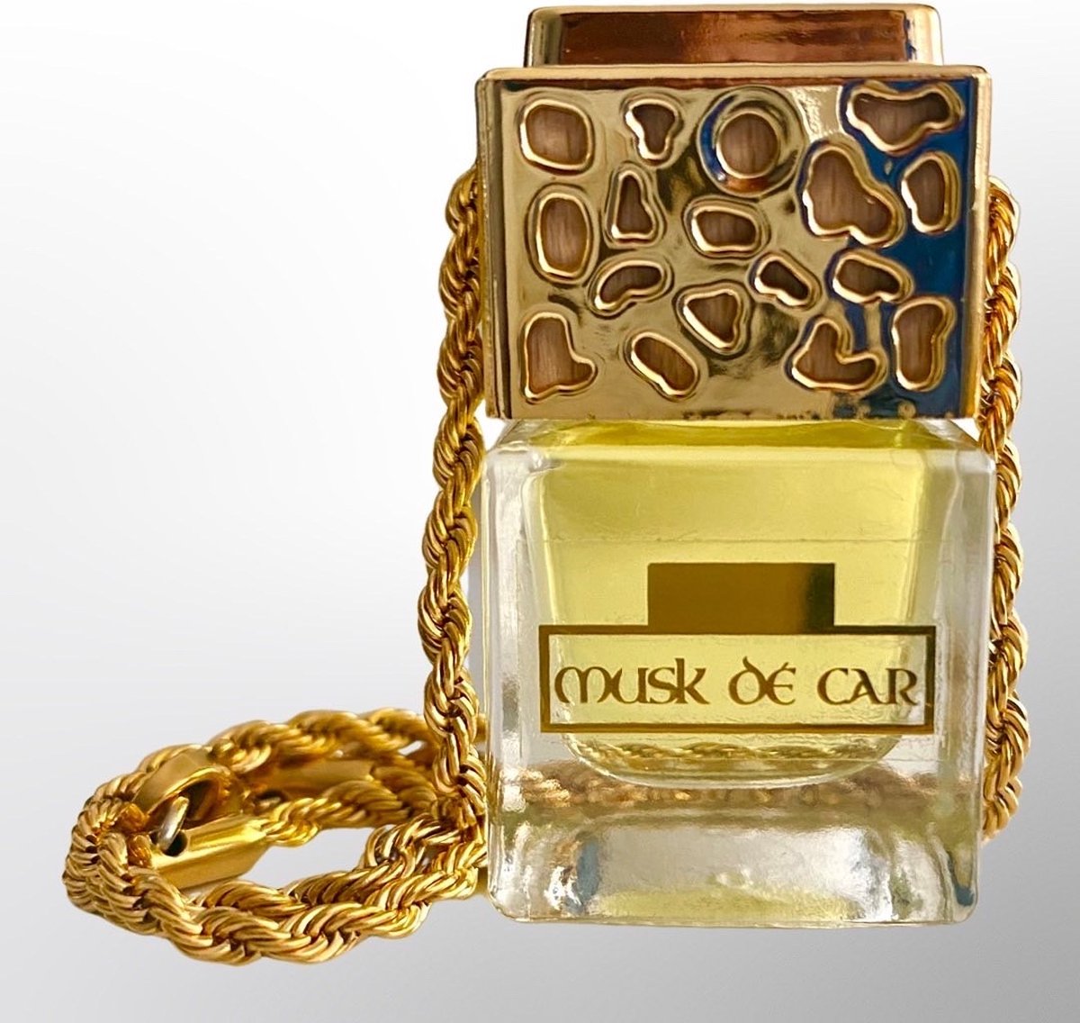 Musk dé Car Exclusive - Autoparfum - Lost Cherry - Zoet - Fruitig - Gouden hanger 18k gold plated - goud - car perfume - autoverfrisser - olie diffuser - Lost Cherry