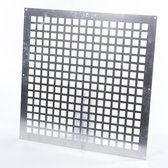 Gavo Ventilatieplaat enkel rij aluminium 50 x 50cm (Prijs per stuk)
