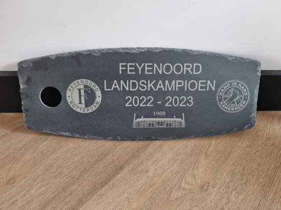 MIJOMA Kerst-serveerset X-MAS - 4-delige set met leistenen plank en
