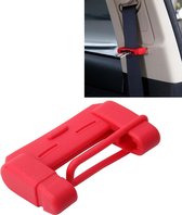 Universele verstelbare autogordel Gesp Plug Beschermhoes Case (rood)