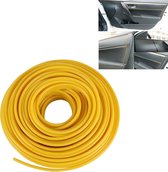 5 m flexibele trim voor diy auto auto-interieur molding trim decoratieve lijn strip (geel)
