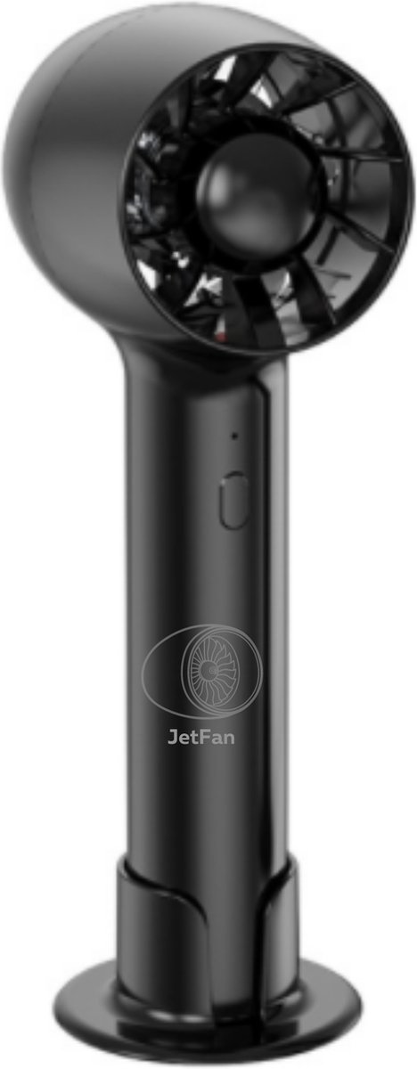 JetFan PRO Draagbare Hand Ventilator-USB Ventilator-Mini Ventilator-Accu-Zwart