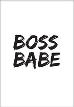 Boss Babe (70x100cm) - Wallified - Tekst - Poster  - Wall-Art - Woondecoratie - Kunst - Posters