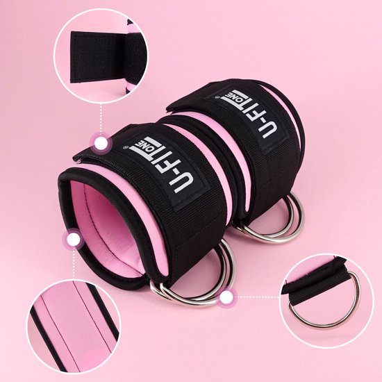 U Fit One 2 Stuks Ankle Strap Fitness - Enkelband - Ankle Cuff Strap - Enkel straps