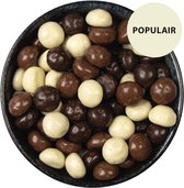 Van Delft - Luxe Chocolade Kruidnoten - Melk | Wit | Puur - 225gr - Sinterklaasgeschenk - Relatiegeschenk - Personeelsgeschenk - Luxe Mix Kruidnoten - Pepernoten