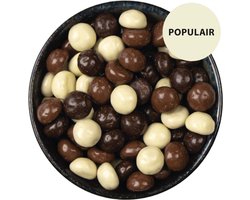 Van Delft - Luxe Chocolade Kruidnoten - Melk | Wit | Puur - 225gr - Sinterklaasgeschenk - Relatiegeschenk - Personeelsgeschenk - Luxe Mix Kruidnoten