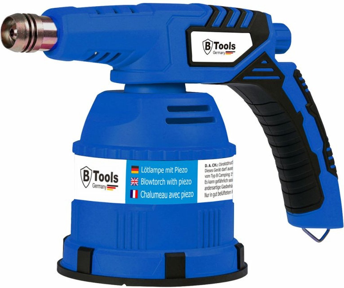 Goedkoopste Gasbrander/soldeerbrander - verstelbaar - blauw - excl. gaspatronen