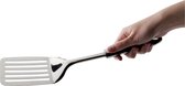 Cosy & Trendy Baking spatule / spatule - plastique noir / argent inox - 33 cm - Ustensiles de cuisine