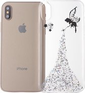 Epoxy Angel Pattern Soft Case voor iPhone XS Max