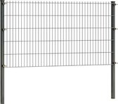 Dubbelstaafmat hekwerk 103 cm hoog | Dubbelstaafmatten | Antraciet | 16 meter lang