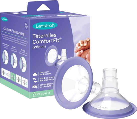 Borstschild - Lansinoh - Borstschild - Comfort Fit - 28 mm - 2 stuks