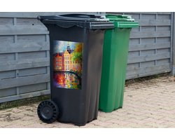 Container sticker Olieverf - Amsterdam - Kunst - Kleurrijk - 40x60 cm - Kliko sticker