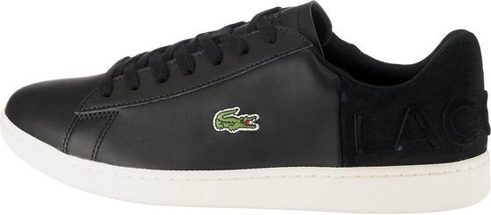 Lacoste Carnaby EVO Heren Sneakers - Zwart - Maat 45 | bol.com