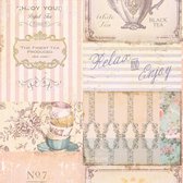 THEEPOTTEN EN KOPJES BEHANG | Keuken - beige roze wit turquoise - A.S. Création PintWalls II