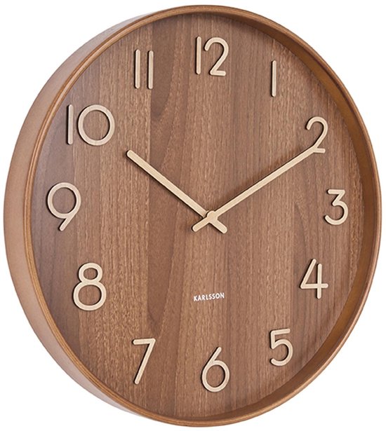 Karlsson Sunflower MDF Wandklok - Hout finish - ⌀ 60 cm