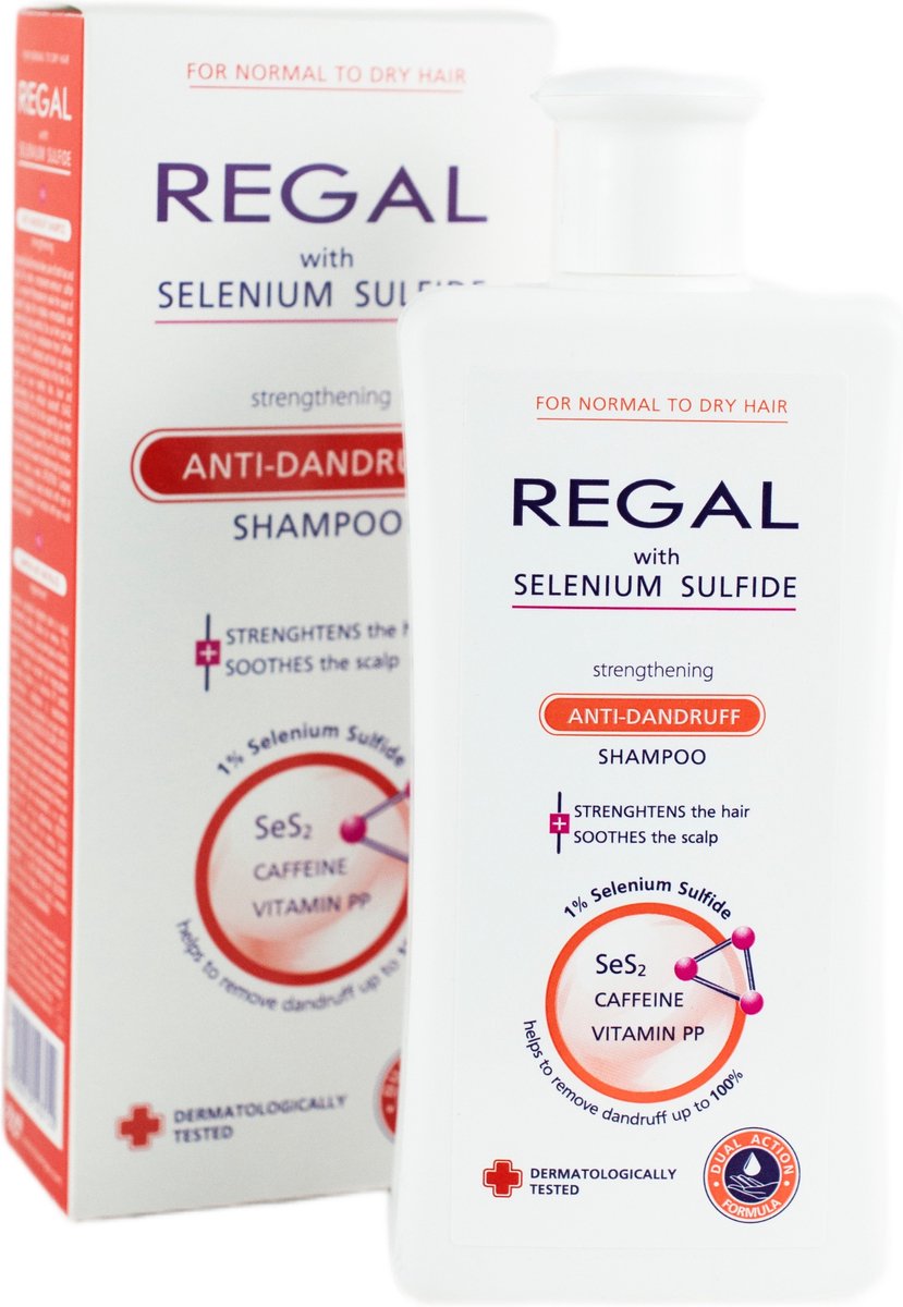 Regal Anti Roos Shampoo - Versterkend met Selenium Sulfide - voor Normaal en Droog Haar - 200ML