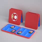 Yes In LAB - 12-in-1 Game Card Case geschikt voor Nintendo Switch - M Paddenstoel - Kaarthouder - Premium Opbergdoos voor Speelkaarten - Beschermhoes - 12-slot kaart opslag - Mushroom - Beschermtas - Opbergen - Game Etui - Accessoire