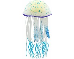 Nobleza Aquariuminrichting - Aquarium decoratie - Aquarium ornament - Nep kwal - Siliconen kwal - Fluorescerend - Blauw