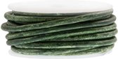 DQ Leer Two Tone (3 mm) Crocodile Green (5 Meter)