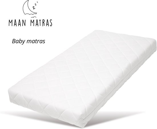 Maan matras ® Baby matras - Ledikant matras - 70x140 x10 - Wasbare hoes - Anti allergisch