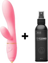 Time 4 Joy® Tarzan Vibrator - Vibrators Voor Vrouwen - Clitoris & G-spot stimulator - Inclusief opbergzakje - Seksspeeltjes - Sex Toys - Inclusief spannend E-book - Roze - Inclusief Toycleaner 150ML