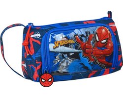 foto van Spiderman - Etui - Great Power Rood Blauw (20 x 11 x 8.5 cm)