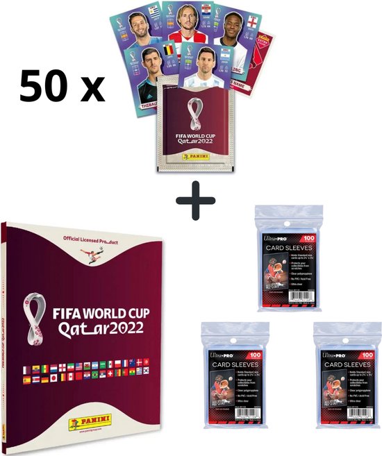 Afbeelding van het spel Panini FIFA World Cup 2022 Qatar - Hardcover album Mega Set- Blauwe Sticker Versie
