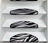 Trapmat | Zebra-look| 56x17| 13 stuks|