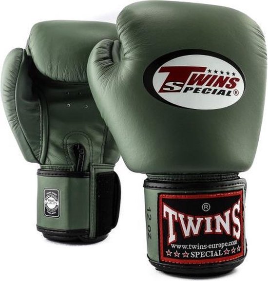 Twins Special BGVL 3 Bokshandschoenen - Echt Leer - Olijfgroen 12 oz