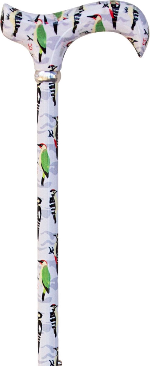 Classic Canes Verstelbare wandelstok - Spechten - Verstelbaar - Lengte 73 - 95 cm - Extra Korte Stand 63 cm - Aluminium - Derby handvat - Gewicht 265 gram - Diameter wandelstok 16 mm - Wandelstokken - Voor heren en dames - Uitschuifbare wandelstok