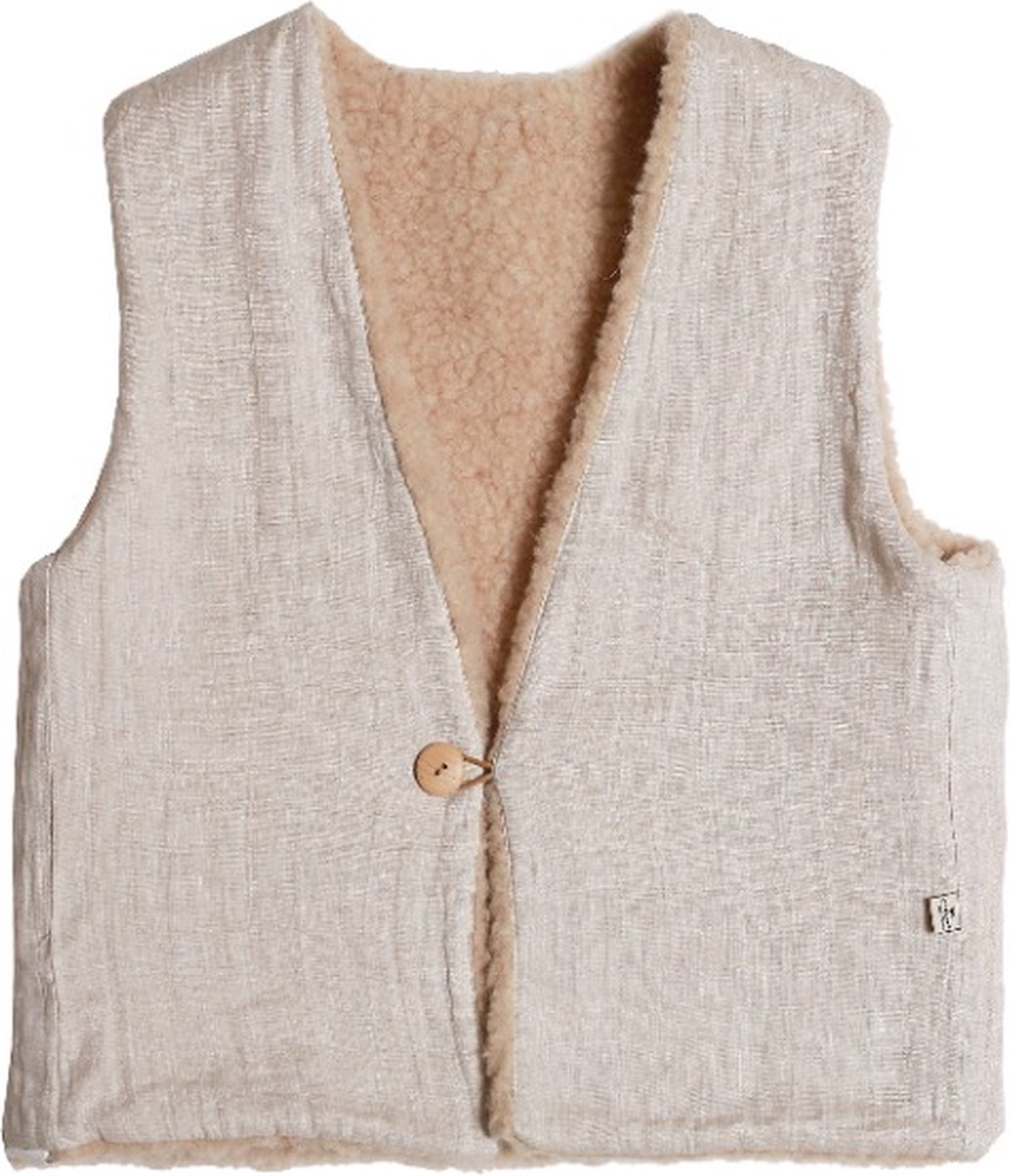 Alwero Exclusive bodywarmer Vest Short Beige