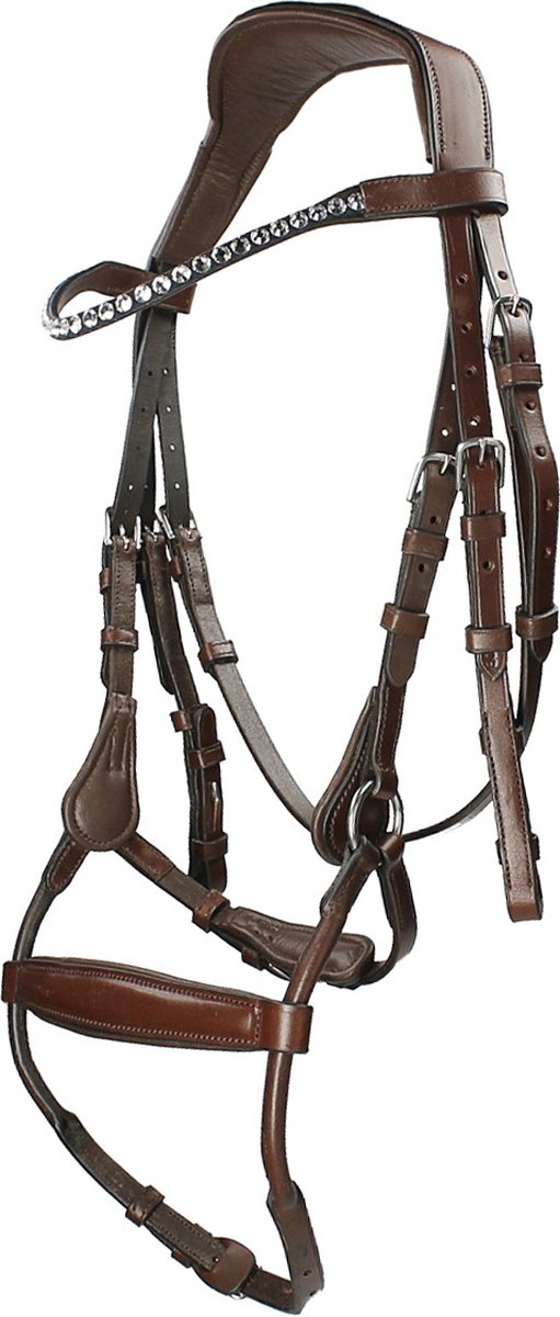 Horsegear Hoofdstel Horsegear Aquila Deluxe Bruin