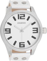 OOZOO Timepieces C1000 - Horloge - 51 mm - Leer - Wit