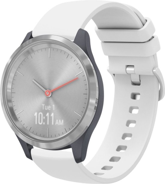 Garmin Venu 3S soft gold french gray met leren band