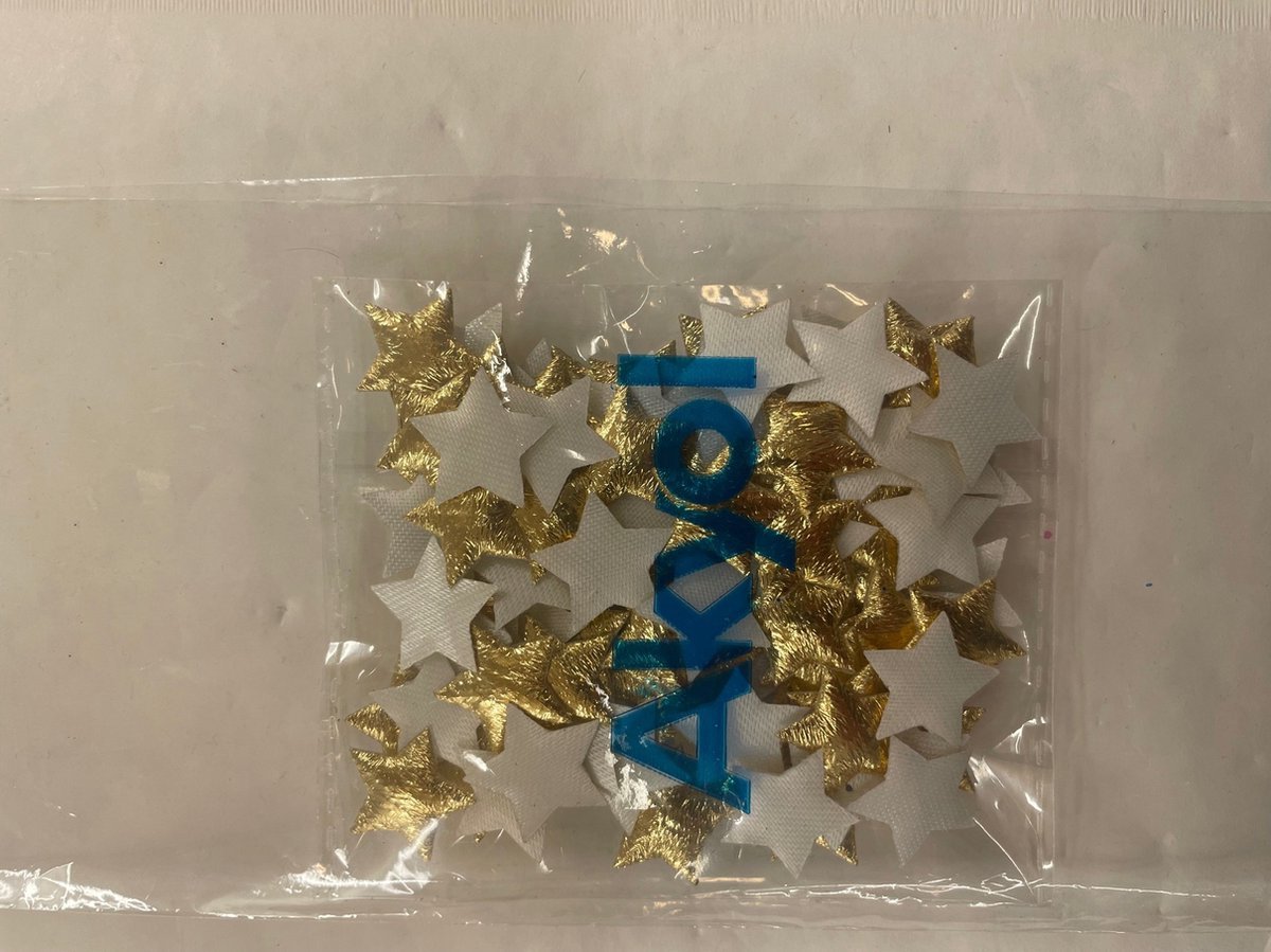 Akyol - kerstversiering - kerstster - goudkleurig sterren - versiering - sterren - 50 stuks - feestdagen - decoratie - kerstversiering - kerst decoratie - tafel decoratie kerst - kerst – foto 2