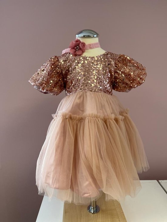 Feestjurk-feestkleding-communie-kleedje-japon-meisje-girl-verkleedkleding-jurk-babyjurk-verjaardag jurk-bruidsmeisje-jurk Chiara (mt 92/98)