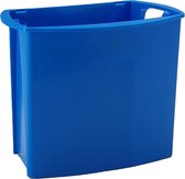 Corbeille à papier - Corbeille à papier - Panier de collecte fermé - 32 litres - bleu