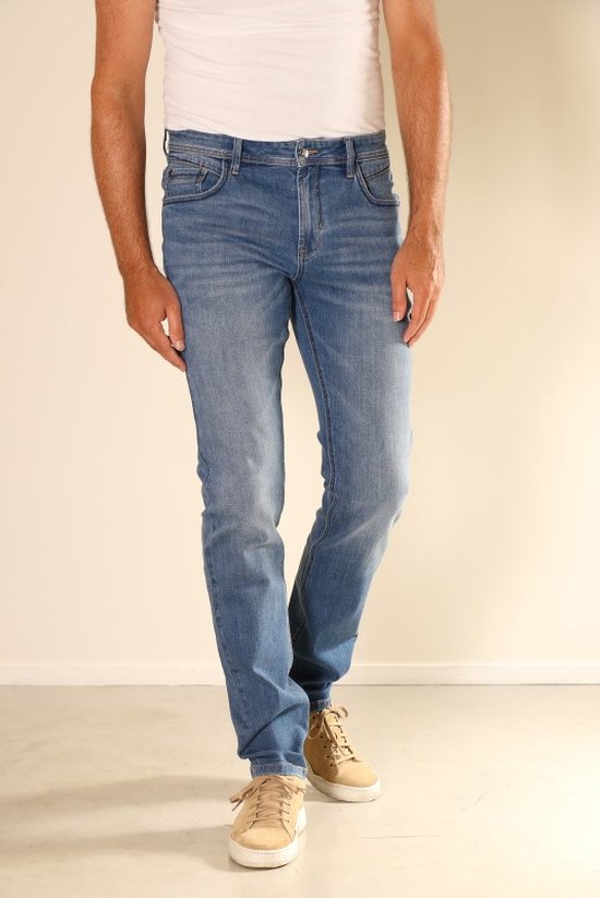 Heren spijkerbroek New Star - Jeans heren Toronto - light stone - maat W36/L32