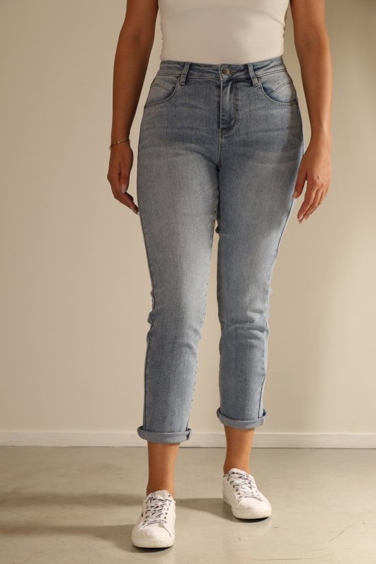 MAC Slim fit jeans met stretch, model 'DREAM CHIC AUTHENTIC' in blauw online kopen | P&C