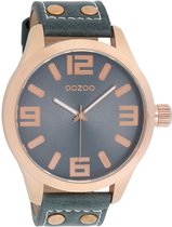 OOZOO Timepieces Polshorloge - C1107 - Donkerblauw - 51 mm