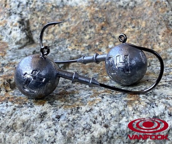 DJ-Head 31 Jighead - #7/0 - 26g - 2 stuks - Loodkop voor Roofvissen - Jigheads voor Shads & Softbaits van Cresta — afbeelding 4