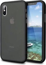 Hoesje geschikt voor Apple iPhone X/XS - Bumper case - Back Cover - Mat Zwart - Matte Black