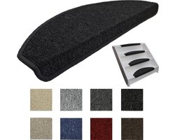 Elite Trapmatten - 15 stuks - Lima Antraciet ---62x19x3,5cm--- Halve maantjes